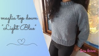 tutorial maglione ai ferri su misura [upl. by Rehpinnej]