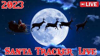 Santa Tracker  NORAD Santa Tracker 2023 With Music [upl. by Yesak]