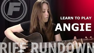 Learn to play quotAngiequot Acoustic by The Rolling Stones [upl. by Tiduj]