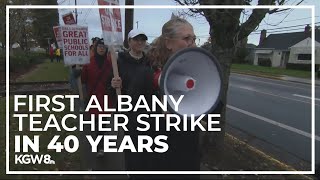 Albany teachers walk out of class [upl. by Eeluj750]