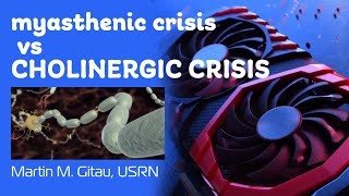 Myasthenic crisis vs Cholinergic NCLEX Review [upl. by Akinehc]