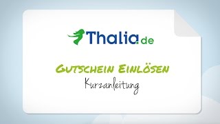 Thalia Gutschein einlösen  Schritt für SchrittAnleitung [upl. by Srini]