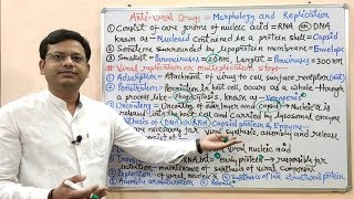 Antiviral Drug Part01 Introduction Morphology amp Replication of Virus  Antiviral Drugs Details [upl. by Rusell]