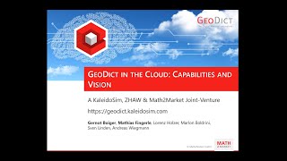 GeoDict® in the Cloud Capabilities and Vision  GeoDict User Meeting 2020 [upl. by Lafleur475]