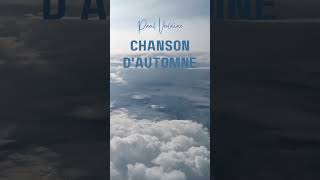 Poésie 39 Paul Verlaine  Chanson dAutomne [upl. by Cyndia]