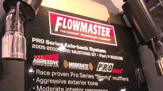 Flowmasters new Outlaw Race Mufflers Stainless amp DBX Mufflers released at SEMA 2011 [upl. by Ecnarret]