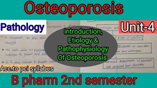 Osteoporosis  Etiology Signs And Symptoms And Pathophysiology Of Osteoporosis  carewellpharma [upl. by Eseilanna]