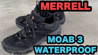 【MERRELL メレル】MOAB 3 WATERPROOF ライトなトレッキングと普段使い両方OK [upl. by Naryb]