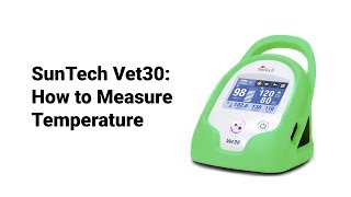 SunTech Vet30 How to Measure Temperature [upl. by Sugna]