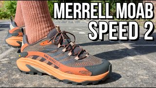 MERRELL MOAB SPEED 2 REVIEW  On feet comfort weight breathability and price review [upl. by Odrawde676]