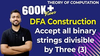 Lec12 DFA of all binary strings divisible by 3  DFA Example 5 [upl. by Annawahs]