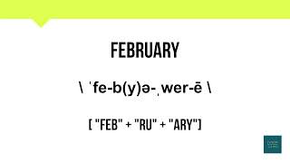 How To Pronounce February  Meaning  Pronunciation [upl. by Sanfred]