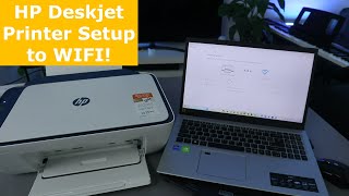 HP Deskjet Printer Setup to WIFI [upl. by Mcgregor993]