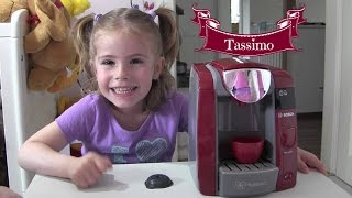 BOSCH Tassimo Kaffeemaschine mit Wasserbetrieb für die Kinderküche ♥ Review amp Vorführung [upl. by Yentirb244]