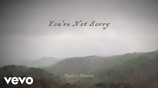 Taylor Swift  Youre Not Sorry Taylors Version Lyric Video [upl. by Calabrese]