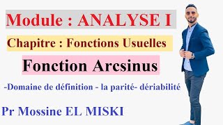 Analyse 1  fonction arcsinus [upl. by Aros]