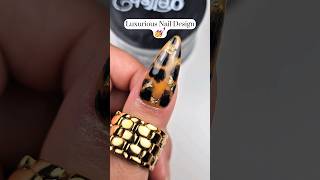 Elegant Tortoiseshell Gel Nail Art Tutorial  DIY Nail Art nails nailtutorial nailsart shorts [upl. by Theodor400]