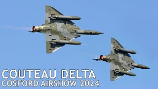 Couteau Delta Mirage 2000D Tactical Demo  Cosford Airshow 2024 practice [upl. by Ahsitak]