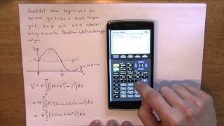 Matematik 4  Integraler del 8  Rotation kring xaxeln med flera kurvor [upl. by Guy]