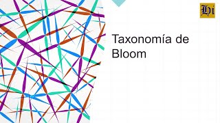 Taxonomía de Bloom Origen contexto y características [upl. by Ihp]