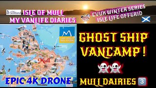 Isle of Mull Van Diaries 3️⃣ Ghost Ships Castles Vancamps 4KDrone stunning Relic Trwalers Salen Mull [upl. by Ranilopa]