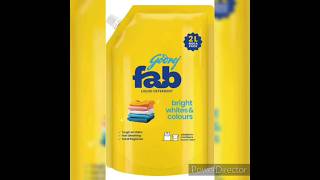 Rs 198 Godrej Fab Liquid Detergent Refill Pouch for Machine amp Hand Wash  2kg liquiddetergent [upl. by Lonni952]