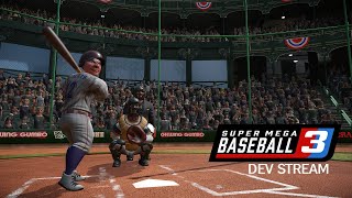 Super Mega Baseball 3  Launch Day Dev Stream [upl. by Mavis]