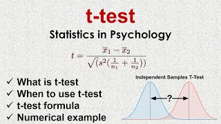 What is t test in Statistics  How to solve t test numerical  Hypothesis Testing in Psychology [upl. by Sandie697]