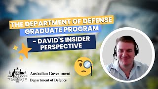 A Grads Journey at Australias Department of Defence  David Tennent [upl. by Metzger]