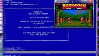 remake BARBARIAN version CPC et C64 [upl. by Anialad]