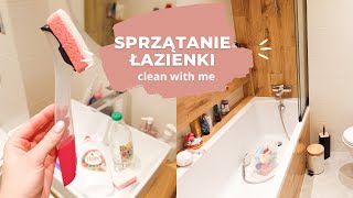 SPRZĄTANIE ŁAZIENKI TRIKI NA SZYBĘ PRYSZNICOWĄ TOALETĘ  clean with me [upl. by Brendin]