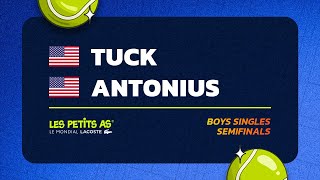 Les Petits As 2024  Boys Singles Semifinals  Tabb TUCK vs Michael ANTONIUS [upl. by Nylia]