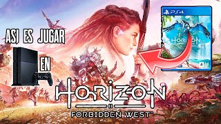 ASÍ ES JUGAR Horizon Forbidden West en PS4  Gráficos y Rendimiento ¿Vale la pena [upl. by Ennayelsel]