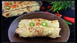 This Is The Tastiest Recipe I Have Ever Eaten ❗️Chicken Cheese Crepe Recipes [upl. by Ashelman]