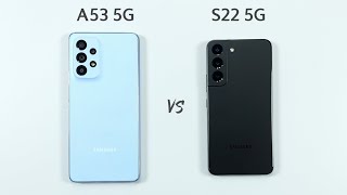 Samsung A53 5G vs Samsung S22 5G  SPEED TEST  Midrange vs Flagship [upl. by Hoover]