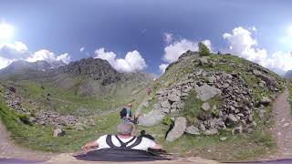 Da Pian della Regina al Lago Fiorenza a due passi dal Monviso video 360 gradi vr wiev [upl. by Ibob]