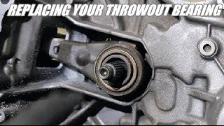 How to replace a Honda Throwout bearing  Clutch release bearing [upl. by Drehcir]