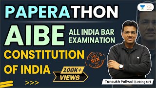 AIBE Paperathon  Constitution of India  Tansukh Paliwal  Linking Laws [upl. by Ades905]