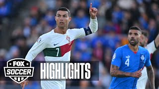 Iceland vs Portugal Highlights  Euro Qualifiers [upl. by Attelahs]