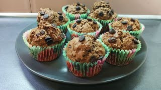 Receta magdalenas de chocolate y avena 🧁 [upl. by Gilbart148]