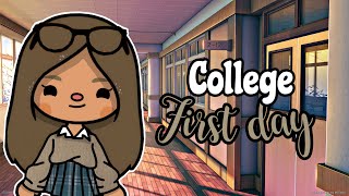 First Day of College 🏫With Voice Toca boca TikTok roleplay [upl. by Nerfe230]