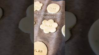 Baking shortbread cookies cookies shortbread newborn biscuits cookiesrecipe asmr homebaker [upl. by Frannie]