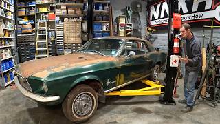 2500 quotBARN FINDquot 1967 Mustang WILL IT RUN and DRIVE NNKH [upl. by Labinnah987]