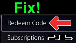 PS5 How to FIX Redeem Codes Not Working [upl. by Spooner]