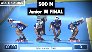 WSG🇮🇹 500M Junior W Final [upl. by Swanson866]