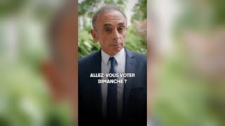 Eric Zemmour  Allezvous voter dimanche [upl. by Schaumberger479]