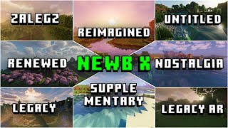 ✨ All 8 Newb Shaders Comparision 🔥  Download Links [upl. by Ynohtnakram261]