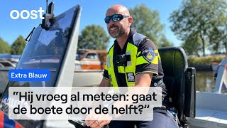 De waterpolitie dikke boete voor 13jarige achter het roer  Extra Blauw  Oost [upl. by Senior]