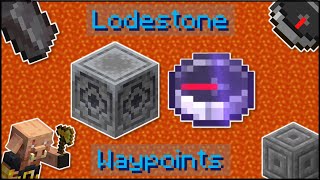 Minecraft  How To Use The Lodestone amp Lodestone Compass Create Waypoints [upl. by Lynnette]