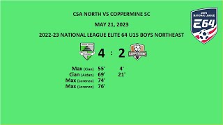 CSA NORTH ELITE 64 2008B v COPPERMINE 052123 [upl. by Inod52]